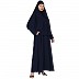 A-line abaya with a matching Instant Hijab- Navy Blue A-line abaya with a matching Instant Hijab- Navy Blue